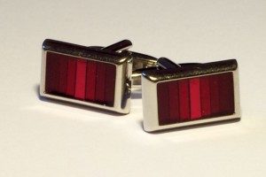 Red cufflinks