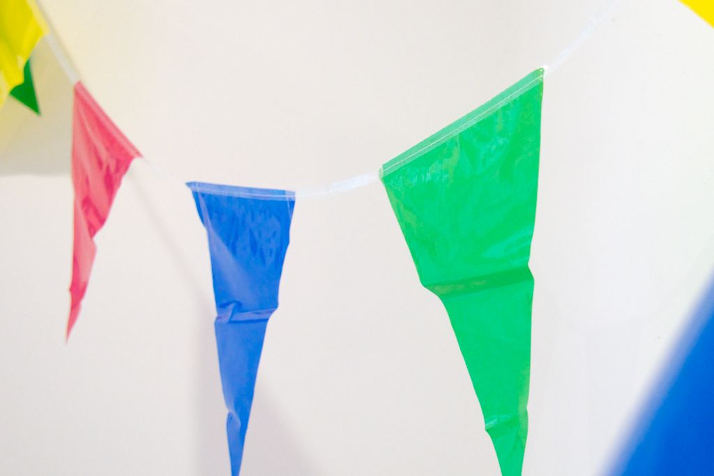 Coloured bunting